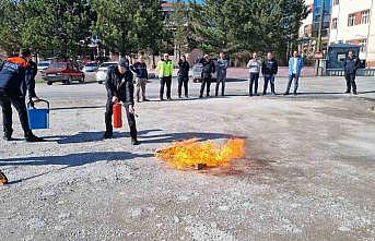 AFADdan polis ekiplerine yangın eğitimi