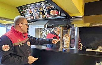 Akşehirde döner satış yerleri denetlendi