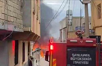 Ayakkabı atölyesinde korkutan yangın