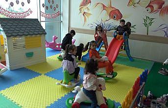 Bafra Devlet Hastanesinden miniklere oyun alanı sürprizi