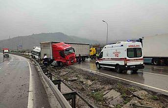 Bilecikte iki tır çarpıştı: 1 yaralı