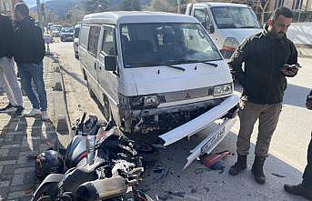 Bilecikte zincirleme trafik kazası; 1 yaralı