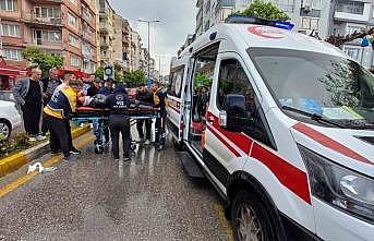 Bisiklet ile ticari araç çarpıştı: 1 yaralı