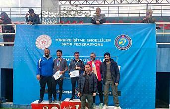 Bitlisli işitme engelli sporcu Türkiye birincisi oldu