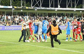 Bodrum FK - Samsunspor maçının son dakikalarında gergin anlar