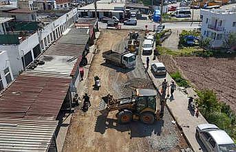 Bodrumda asfalt çalışmaları devam ediyor
