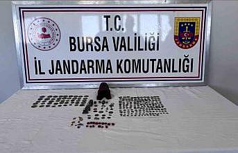 Bursada 226 sikke ve minyatür heykel ele geçirildi