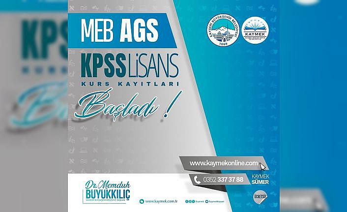 Büyükşehir Kaymekte MEB-AGS ve KPSS kurs kayıtları başladı