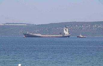 Çanakkale Boğazından geçen konteyner gemisi makine arızası yaptı