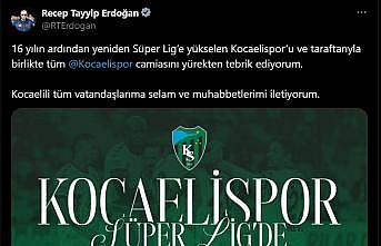 Cumhurbaşkanı Erdoğandan Kocaelispora tebrik