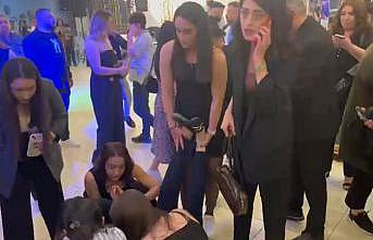 Elazığda depremde korkan kadın düğün salonunda bayıldı
