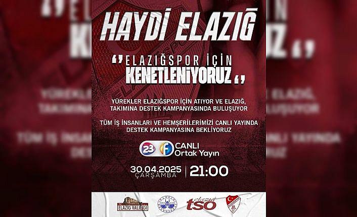 Elazığspor için destek kampanyası düzenlenecek
