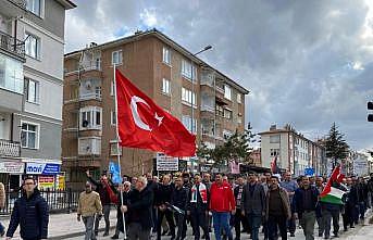 Ereğlide Doğu Türkistan ve Gazze için destek yürüyüşü düzenlendi