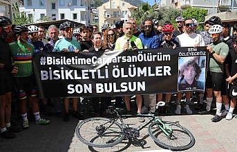 Fethiyede bisiklet topluluğu hayatını kaybeden Alkan için pedal çevirdi