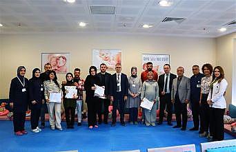 Gebe Okulu eğimini başarıyla tamamlayan ebeveyn adaylarına sertifika verildi