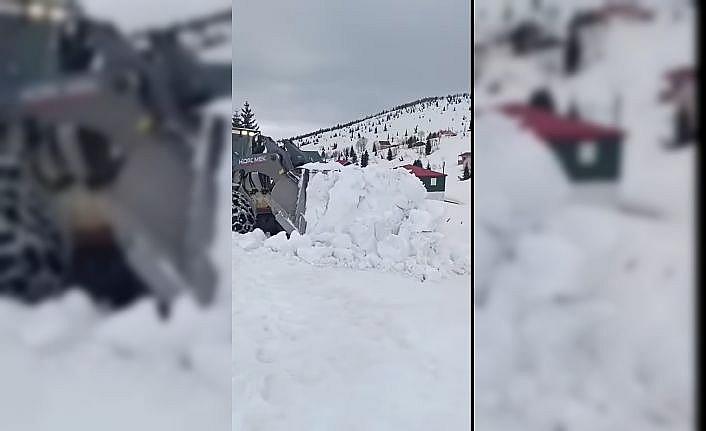 Giresunda yayla yollarında karla mücadele devam ediyor