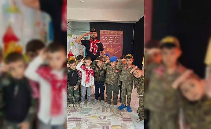 İscehisar Anaokulunda kına ve asker eğlencesi etkinliği
