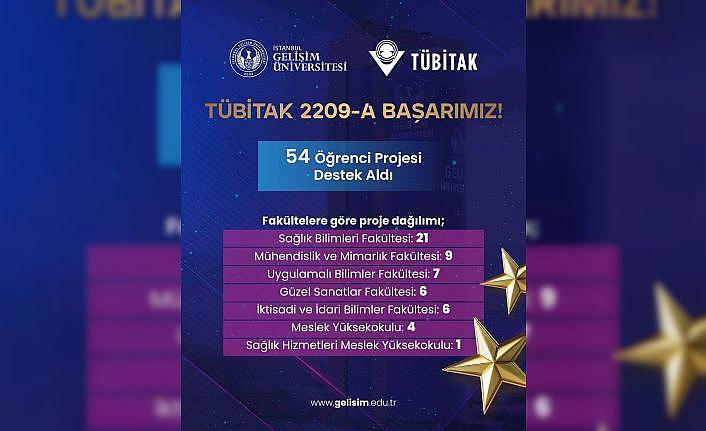 İstanbul Gelişim Üniversitesinin 54 projesine TÜBİTAKtan destek
