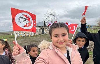Karsta köy okulunda 23 Nisan coşkusu