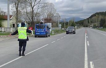 Kazaların yaşandığı güzergahta jandarmadan sıkı trafik denetimi