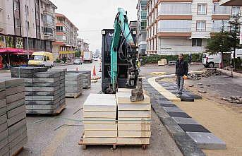 Keçiörende kaldırımlar yenileniyor