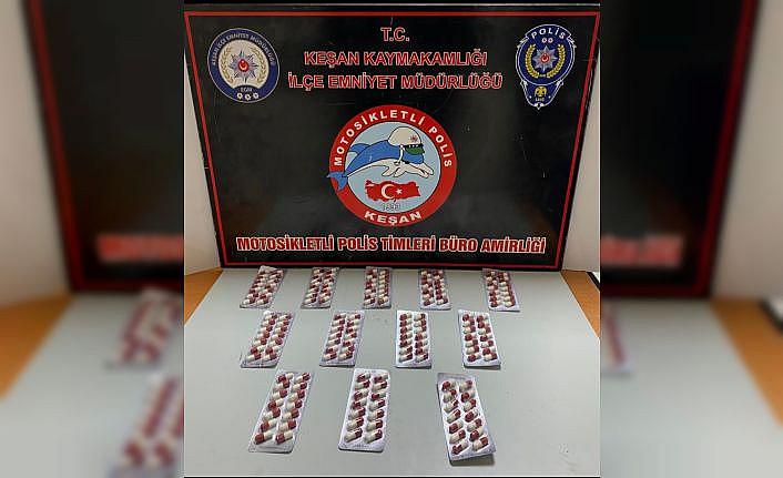 Keşanda 168 adet sentetik ecza ele geçirildi