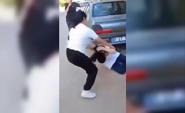 Kızların ‘küfür kavgası kamerada