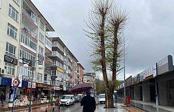 Meteorolojinin uyardığı Çankırıda sağanak yağış etkili oldu