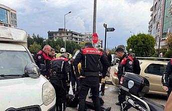 Motosikletli Polis Timi kazaya karıştı: 1 polis yaralı