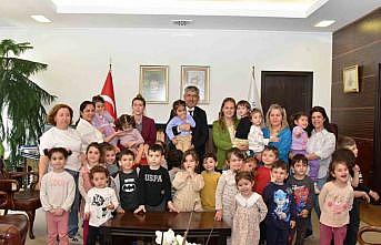 MSKÜ Rektörü Prof. Dr. Kaçar, minik misafirlerini ağırladı