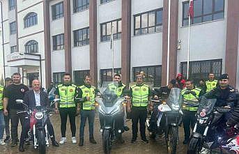 Osmanelide motosiklet sürücülerine eğitim verildi