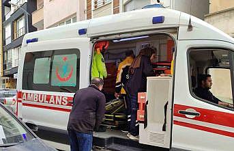 Otomobil ile motosiklet çarpıştı: 1 yaralı