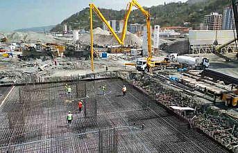 Rize Şehir Hastanesi inşaatının yüzde 51i tamamlandı
