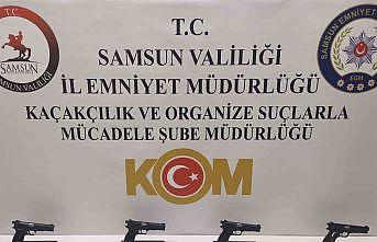 Samsunda 7 adet tabanca ele geçirildi: 3 gözaltı
