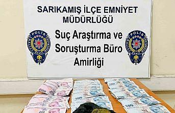 Sarıkamışta uyuşturucu ele geçirildi