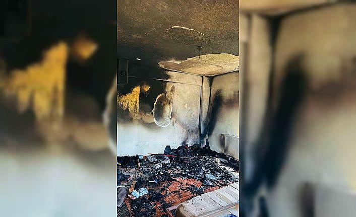 Siirtte sobadan çıkan kıvılcımlar evi küle çevirdi