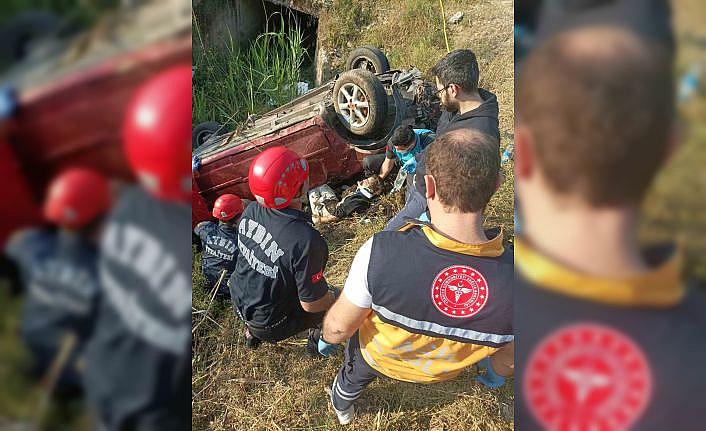 Takla atıp su tahliye kanalına uçtu