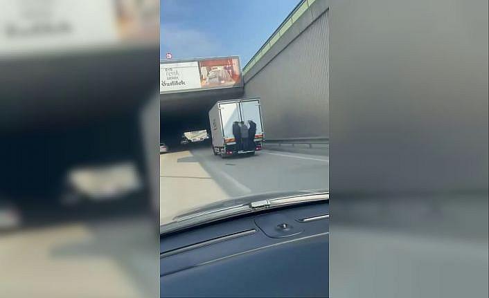 Tehlikeli yolculuk kamerada