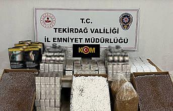 Tekirdağda tütün mamulü kaçakçılığı operasyonunda 2 tutuklama