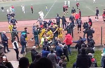 Termede futbol müsabakası kavgayla sonlandı