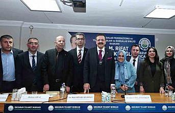TOBB Başkanı Hisarcıklıoğlundan Erzurum Ticaret Borsasına ziyaret