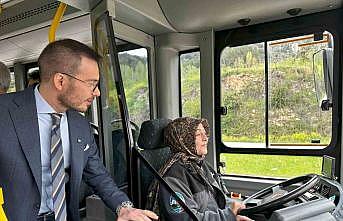 Tokatta toplu taşımada kadın eli