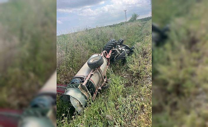 Traktör altında kalan sürücü hayatını kaybetti