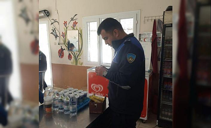 Turgutlu Zabıtasından okul kantinlerine denetim
