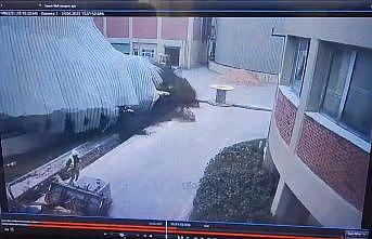 Tuzlada arıtma tesisindeki patlama anı güvenlik kamerasına yansıdı