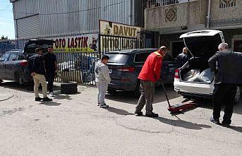 Vandaki oto lastikçilerde ‘bahar yoğunluğu