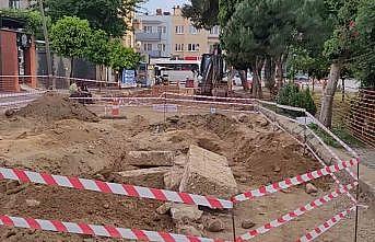 Yol çalışmasından tarih fışkırdı, bölgede çalışmalar durduruldu