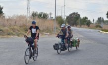 Fransa’dan tandem bisikletle Türkiye’ye geldiler