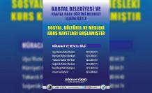 Kartal’da sosyal, kültürel ve mesleki kurs kayıtları başladı