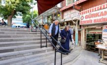 Tarihi mahallelerde merdivenler yenilendi